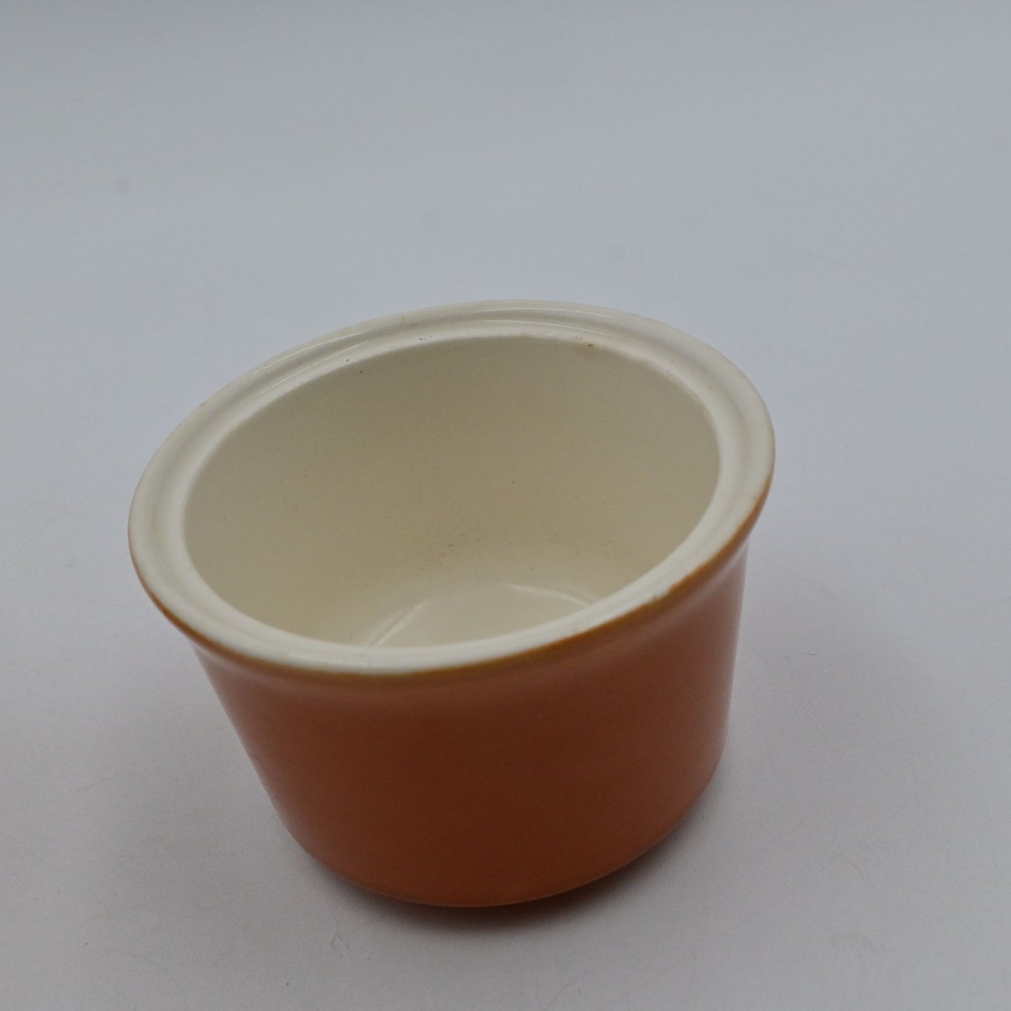 Stoneware Pottery Pumpkin Restaurant Ware Creamer & Sugar Vintage MCM