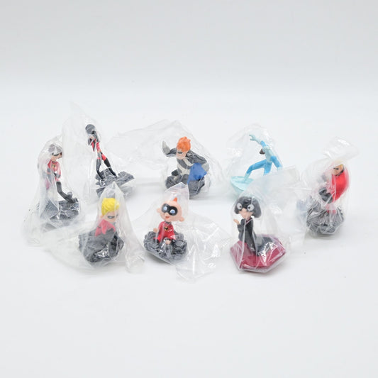 Tomy Disney The Incredibles Miniature Figure Bundle Of 8