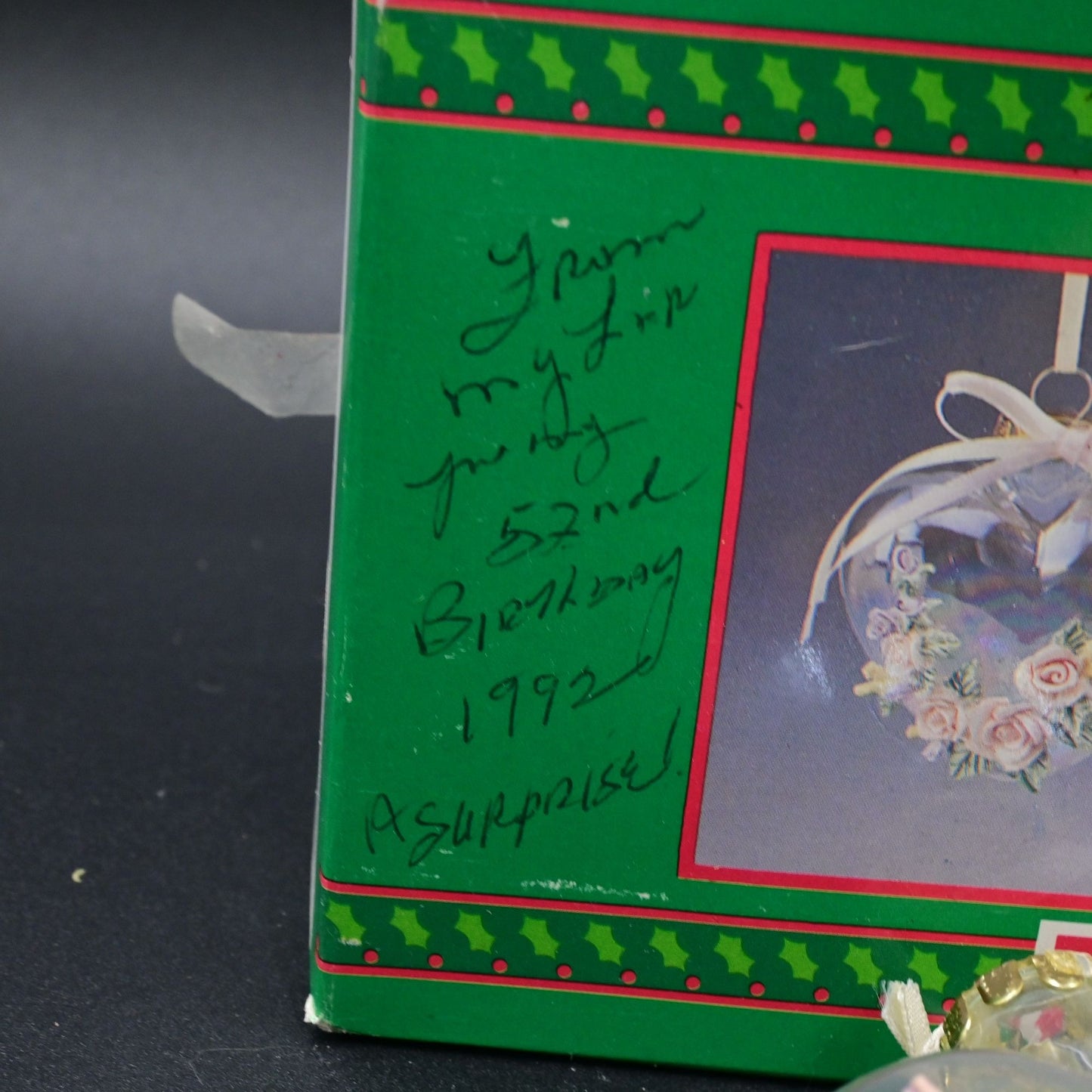 House Of Lloyd Christmas Around the World Victorian Rose Ornaments Set of 3 Box.