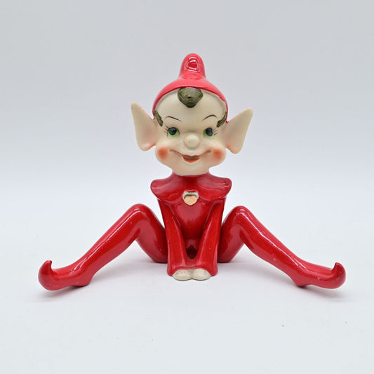 Vintage 1950s Wales Pixie Elf Porcelain Figurine Large