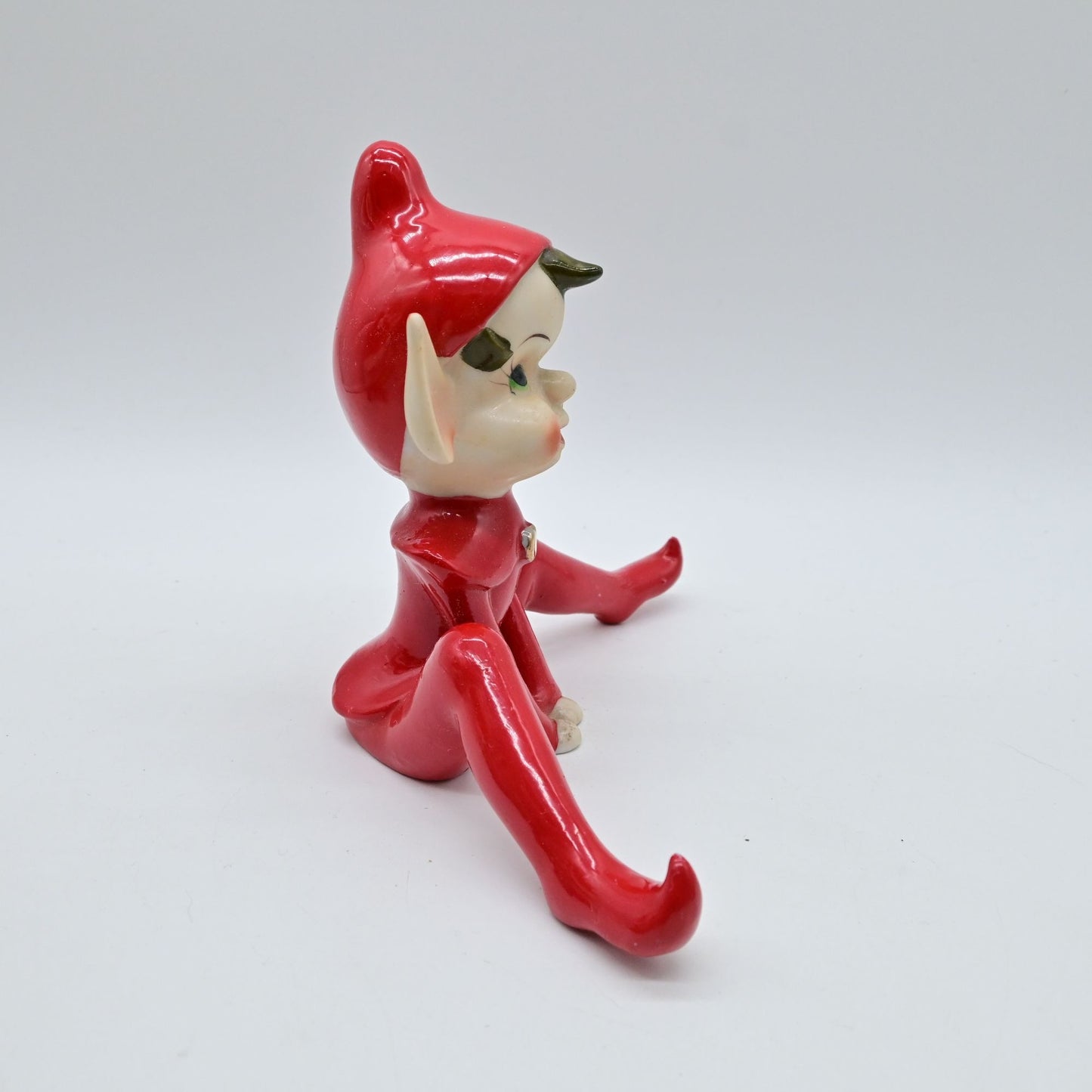 Vintage 1950s Wales Pixie Elf Porcelain Figurine Large