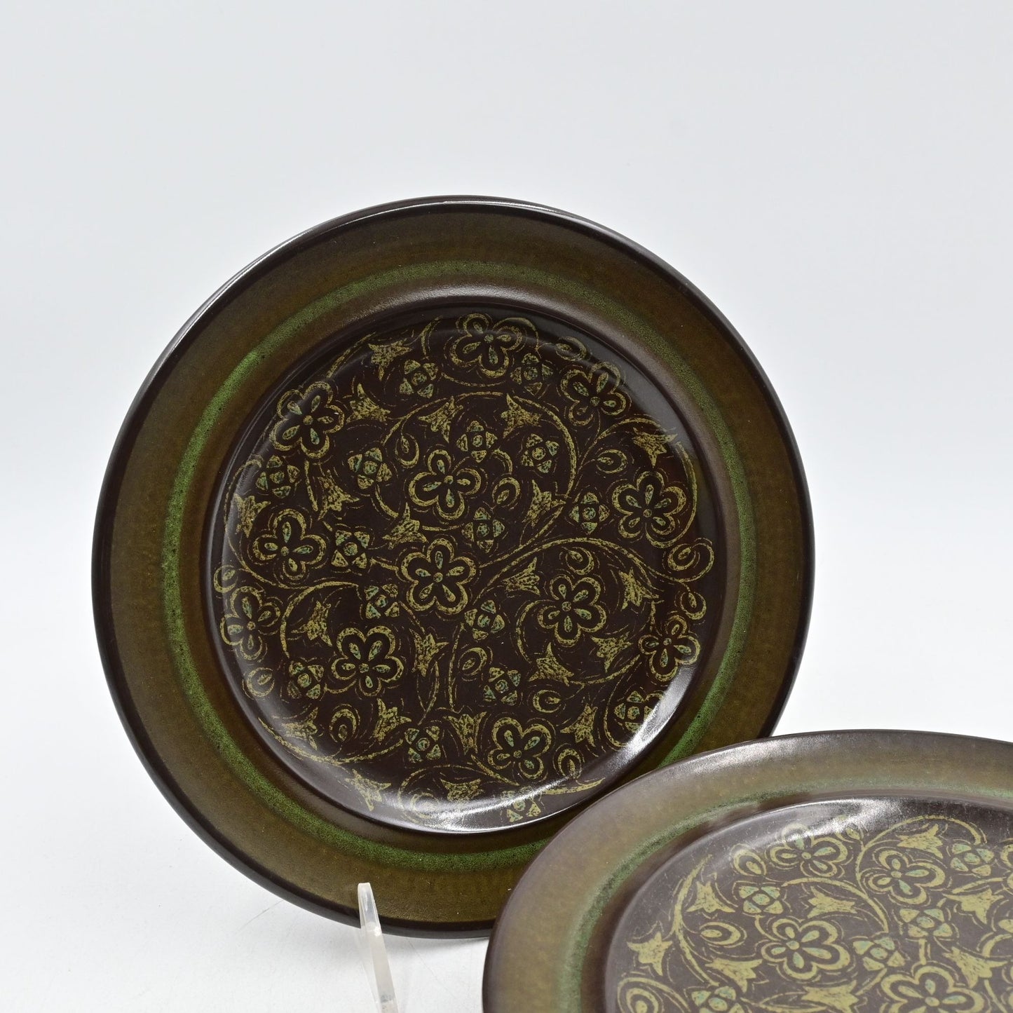Franciscan Madeira Earthenware Salad Plate Set Of 5 Brown & Green