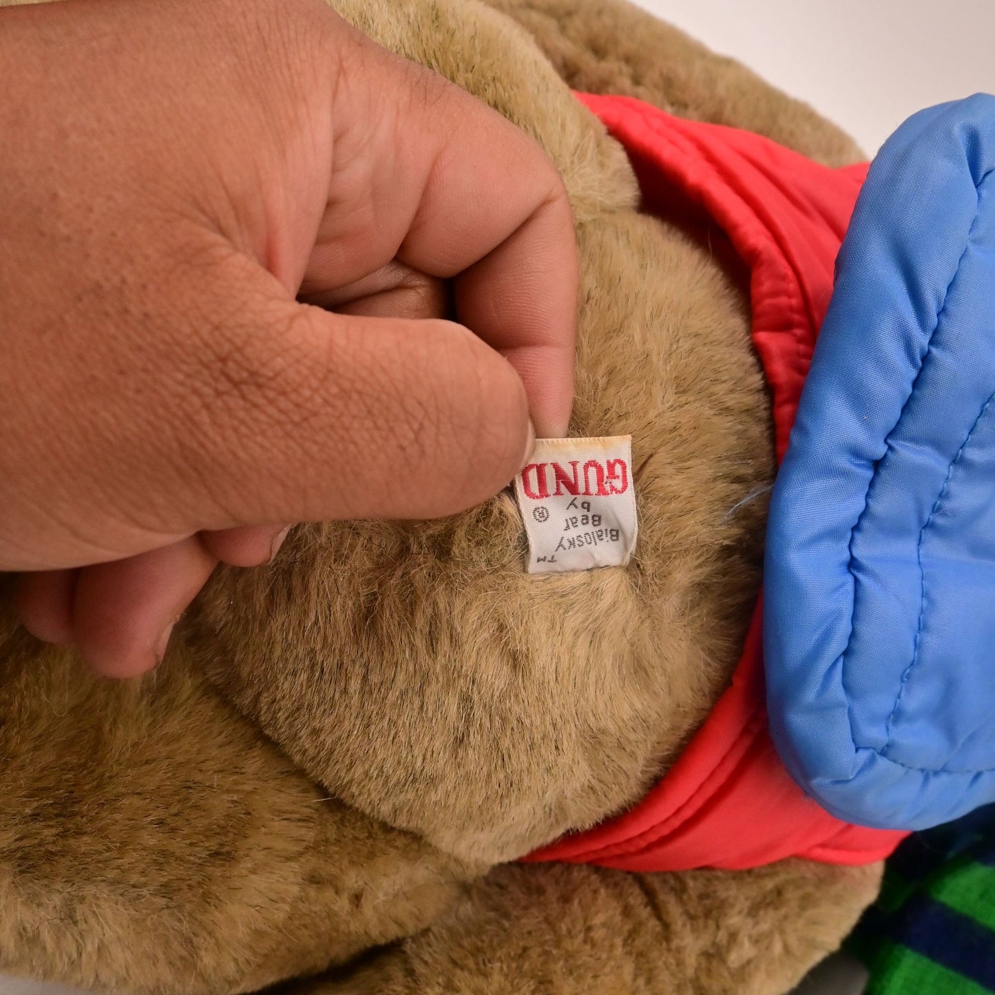 Gund Bialosky Jointed Plush Bear Save the Bears Vest, Backpack, & Scarf Vintage