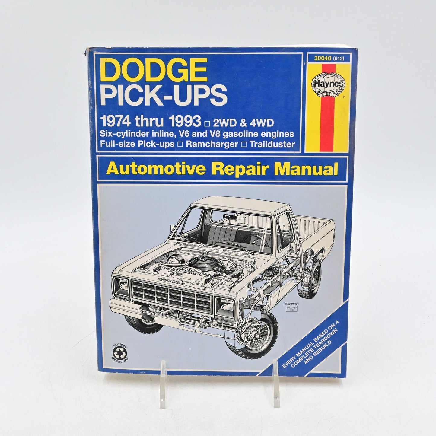 Haynes Automotive Repair Manual Dodge Pick Ups 1974-1991