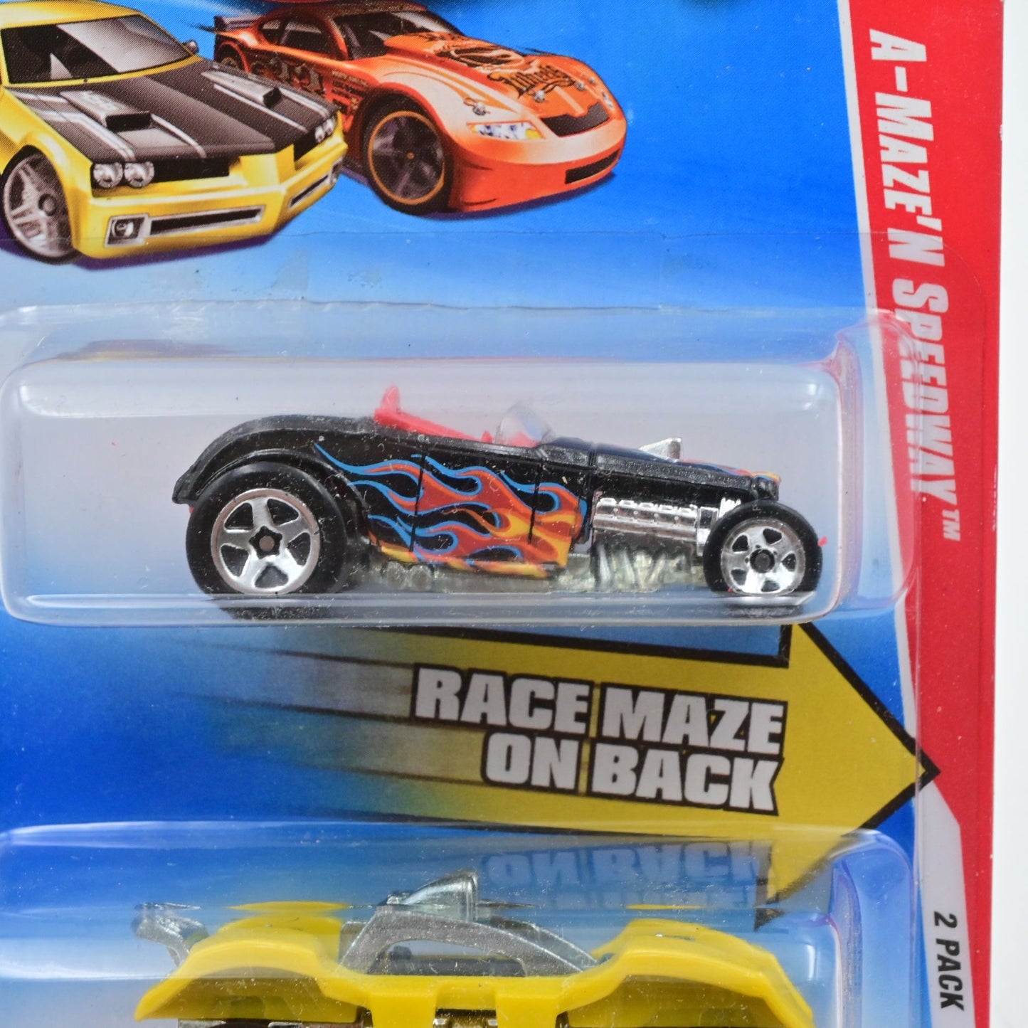 Hot Wheels A-Maze N Speedway 2-Pack Deuce Roadster & Spider Rider Die-Cast Cars