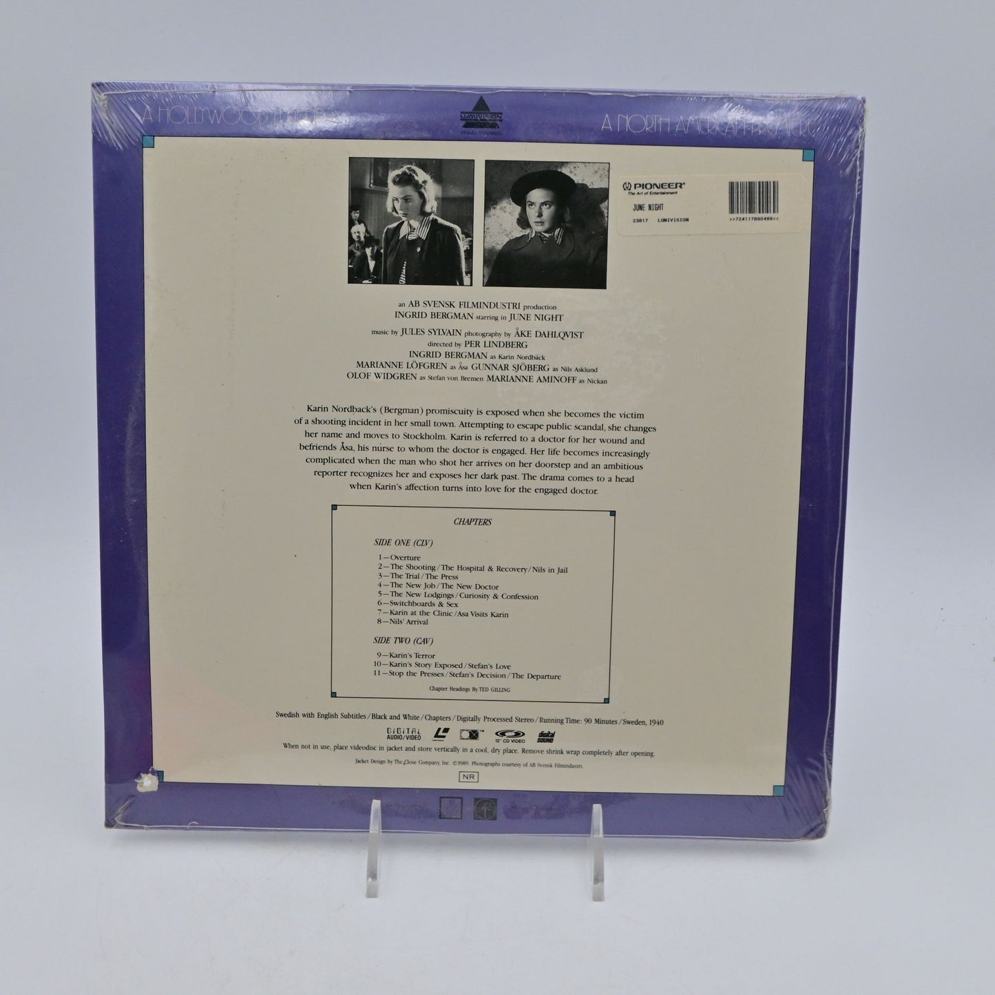 Ingrid Bergman June Night Laserdisc Film
