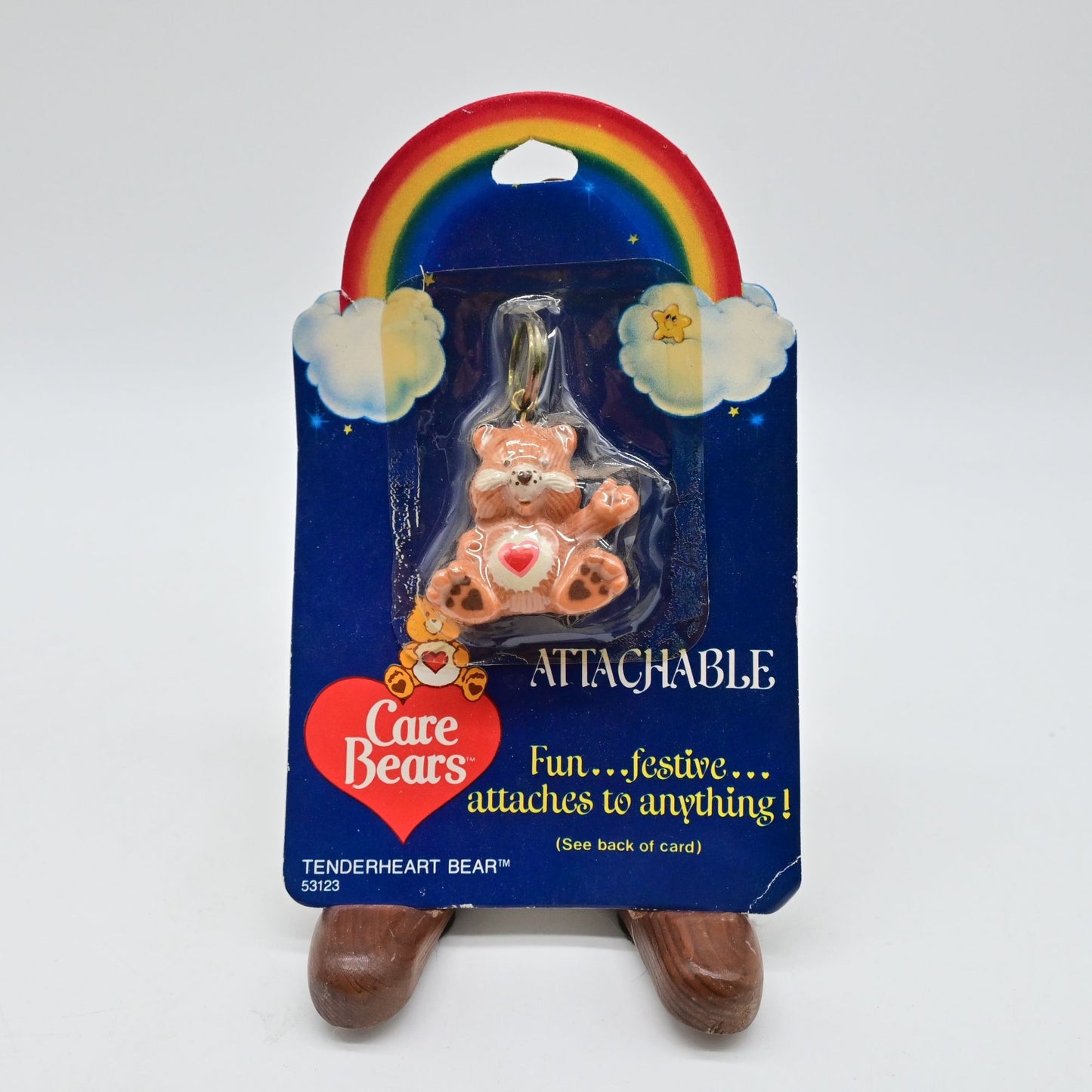 Care Bears Tender Heart Bear Vintage 1980s American Greetings Keychain New