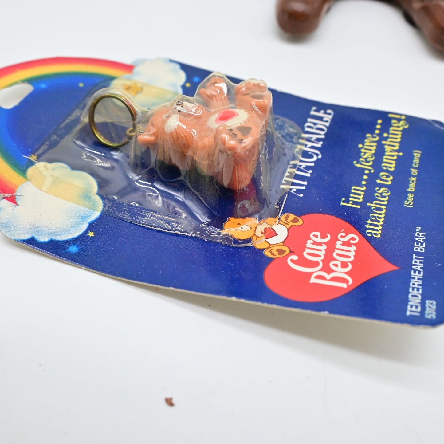 Care Bears Tender Heart Bear Vintage 1980s American Greetings Keychain New