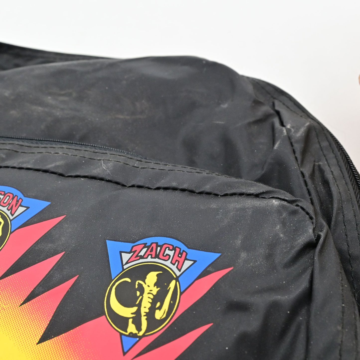 Mighty Morphin Power Rangers Black Backpack W/ Luncbox - Vintage 1993
