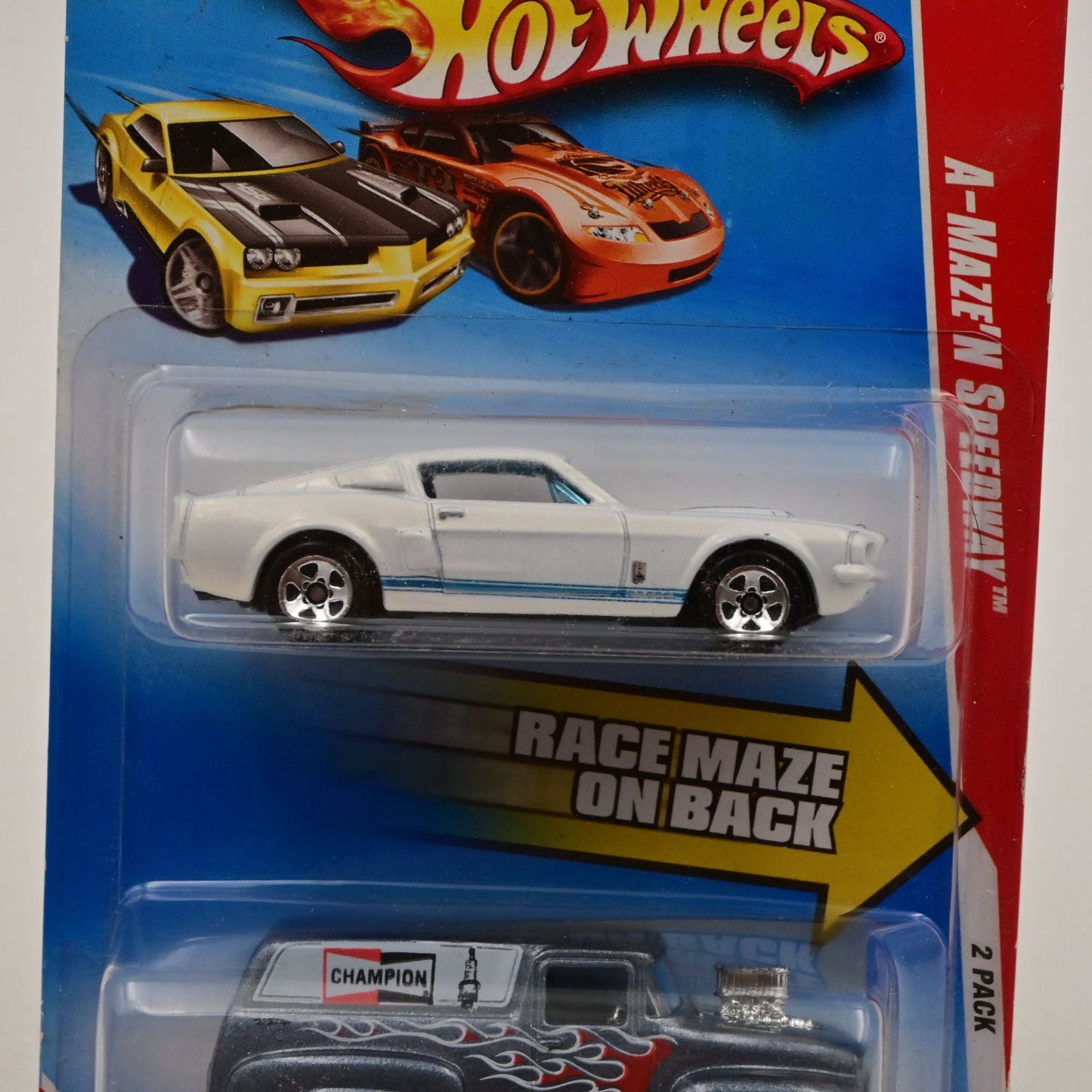 Hot Wheels A-Maze N Speedway 2-Pack '67 Shelby & '56 Ford F-100 Die-Cast Cars