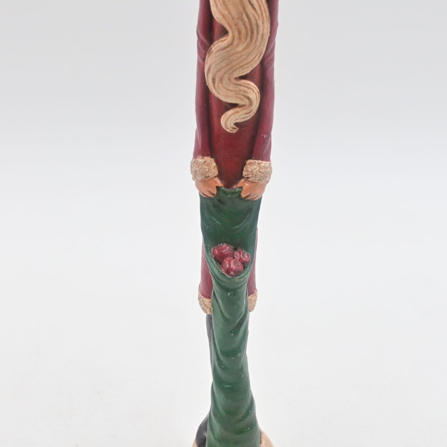 Jim Shore Old World Pencil Santa 9.6" Resin Figurine Sack of Apples Vintage 1990