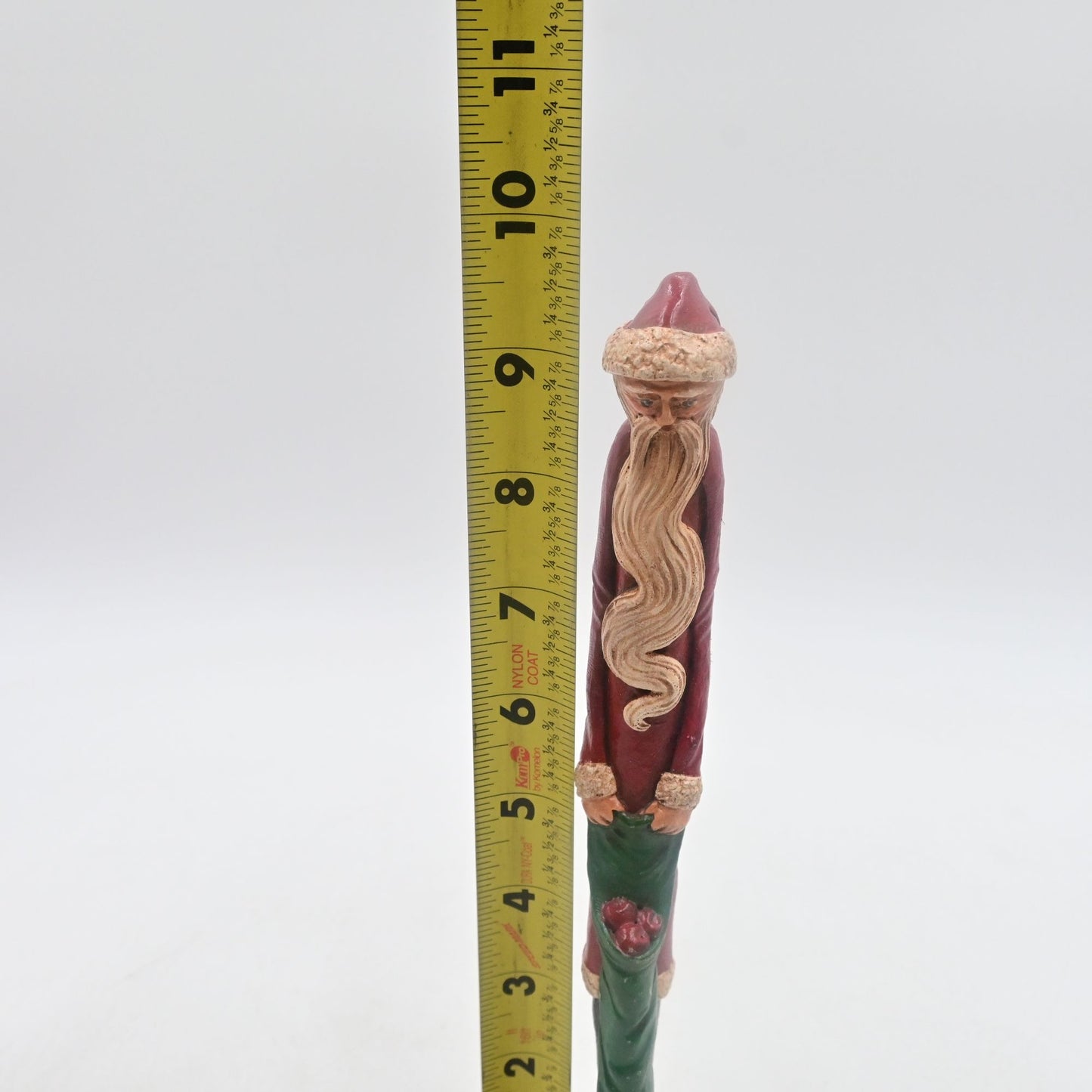 Jim Shore Old World Pencil Santa 9.6" Resin Figurine Sack of Apples Vintage 1990