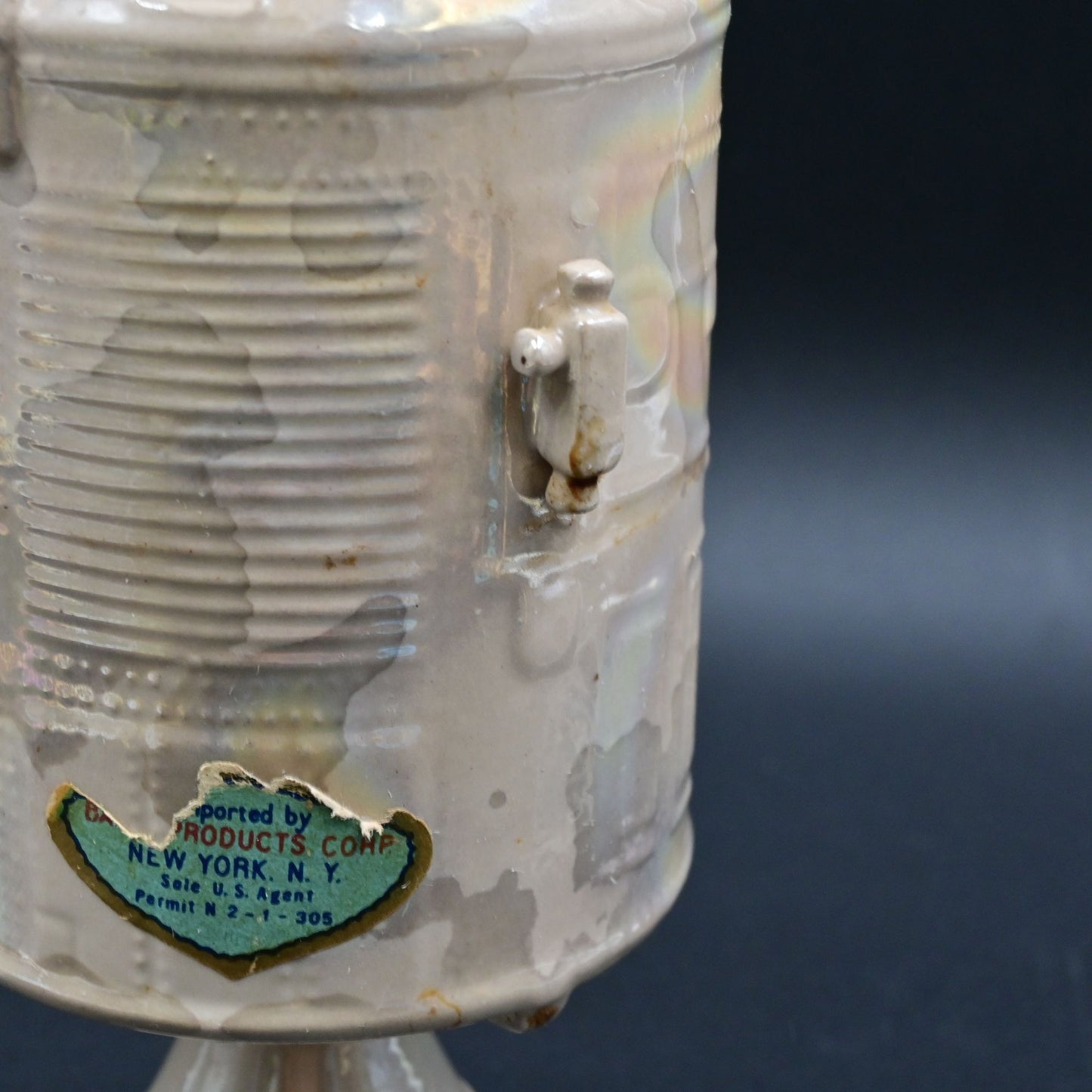 Barsottini Decanter USA Apollo 11 Space Capsule Vintage 1969 Empty