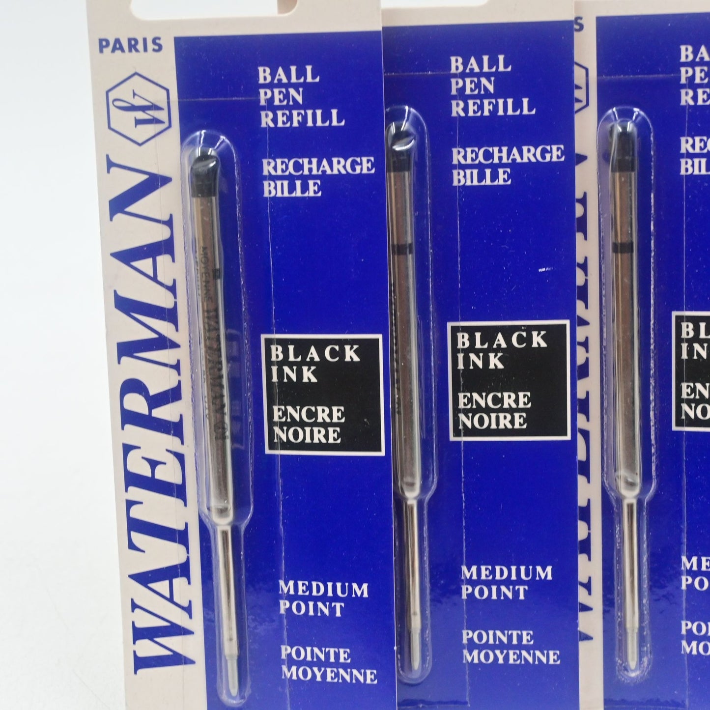 Waterman Pen Refills Blue Ink Fine Point Roller Ball Germany Sealed Vintage