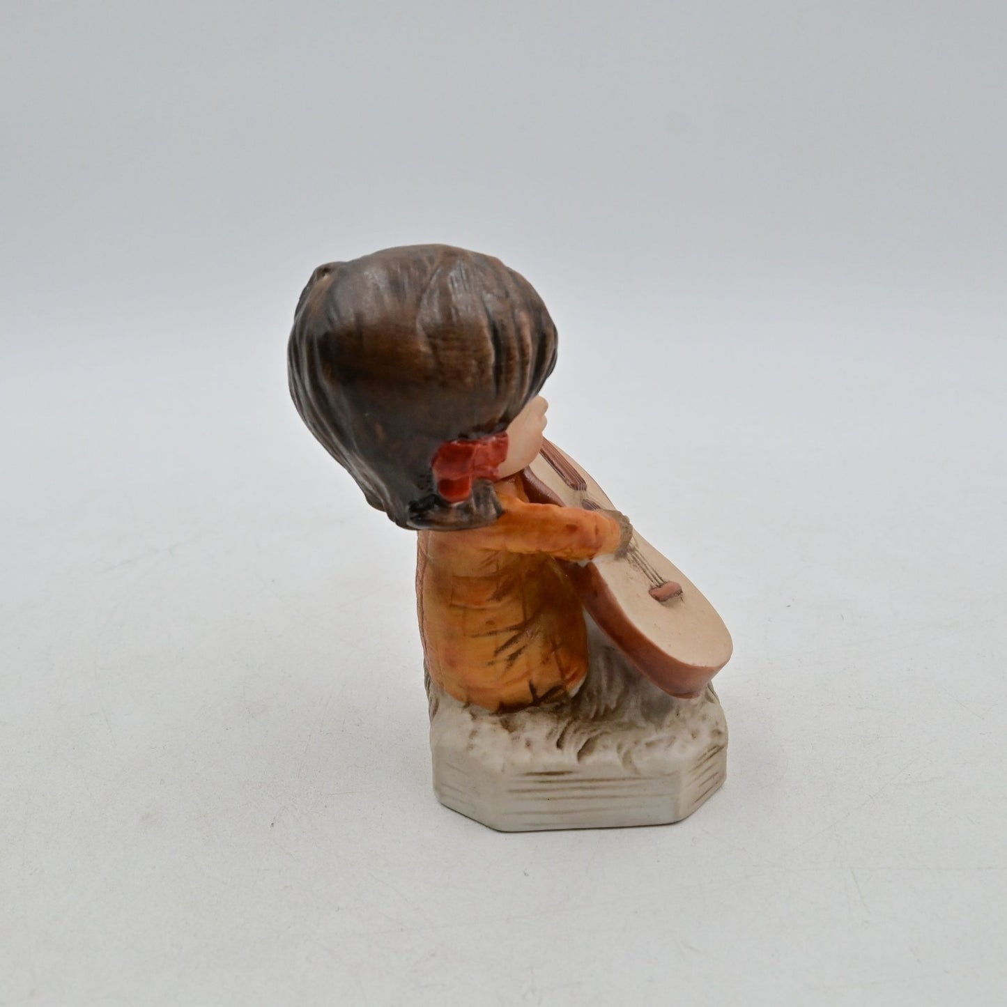 Fran Mar Gorham Moppets Figurine Ceramic I Miss You Guitar Girl - Vintage 1971