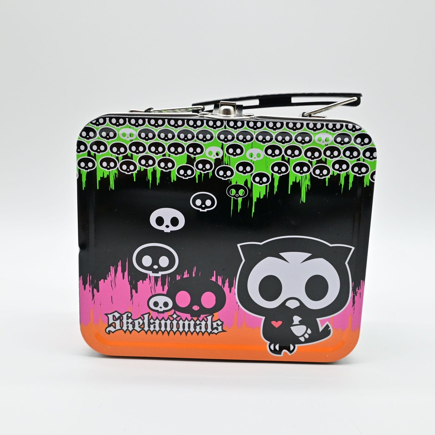 2009 Skelanimals Oliver the Owl Mini Tin Lunch Box Target Exclusive