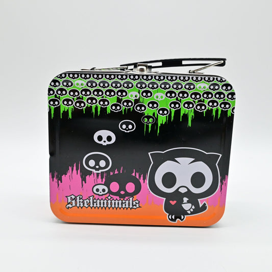 2009 Skelanimals Oliver the Owl Mini Tin Lunch Box Target Exclusive