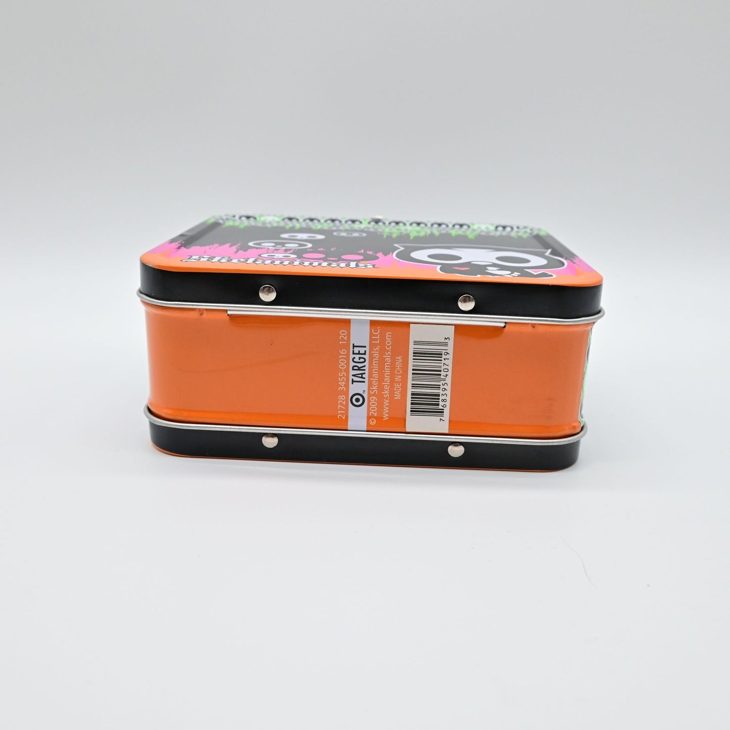 2009 Skelanimals Oliver the Owl Mini Tin Lunch Box Target Exclusive