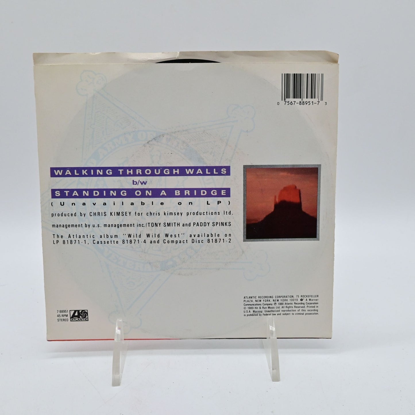 The Escape Club Walking Through Walls Vinyl Record 45rpm