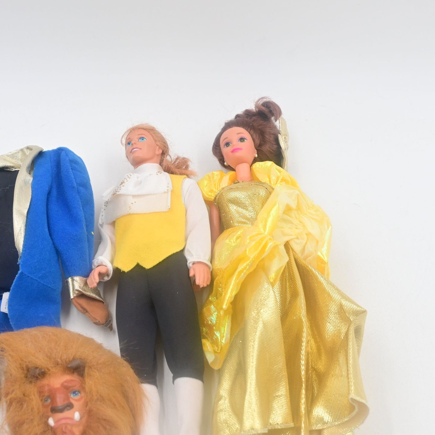Disney Beauty And The Beast Classics Beast & Belle Doll Bundle Loose Vintage