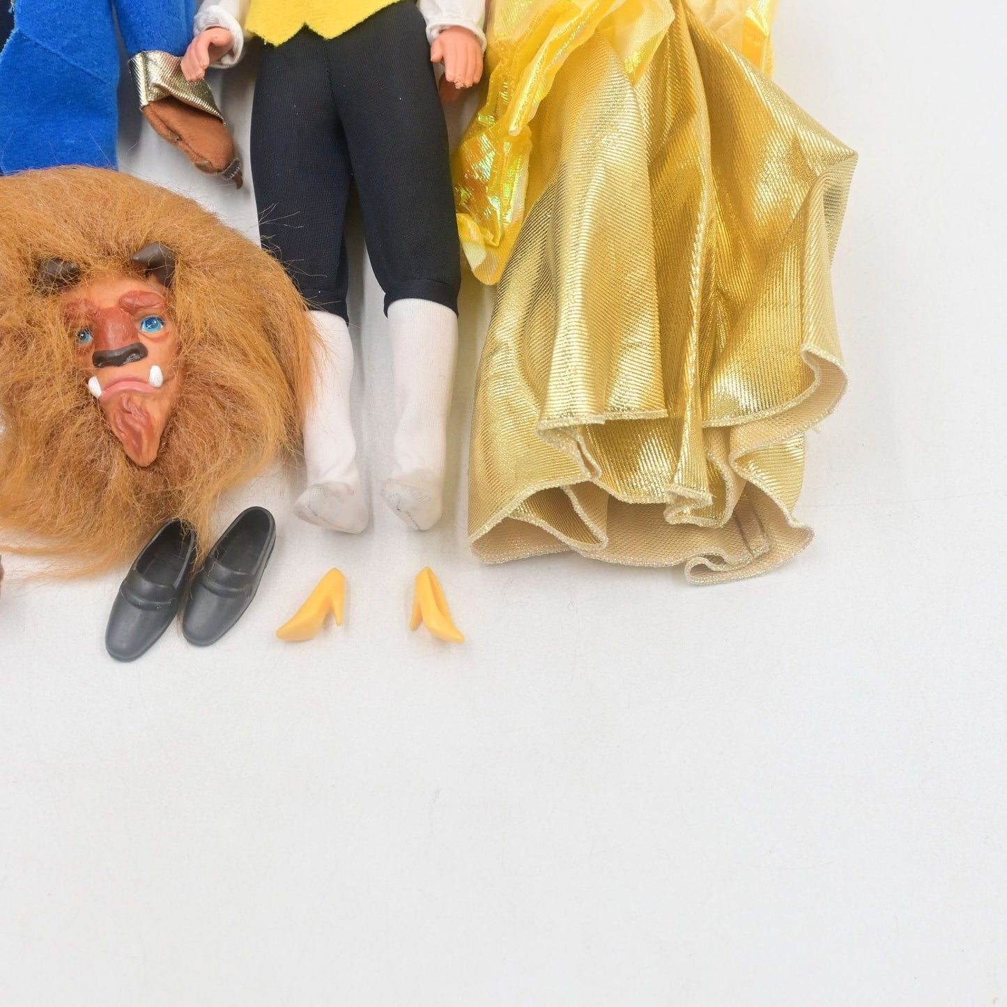 Disney Beauty And The Beast Classics Beast & Belle Doll Bundle Loose Vintage