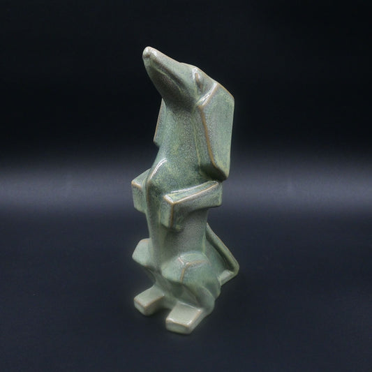 Castle Rock Pottery Magma Good Luck Dachshund Puppy Dog Ceramic Figure