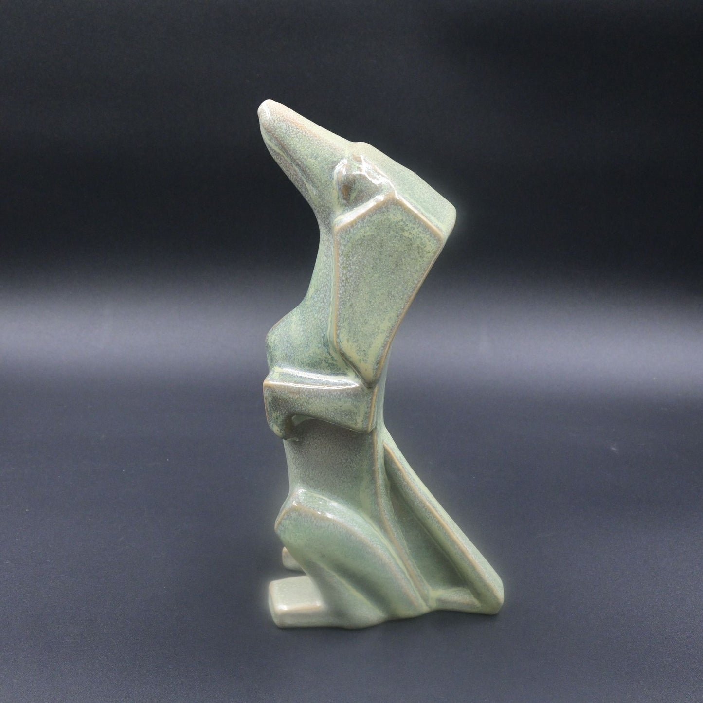 Castle Rock Pottery Magma Good Luck Dachshund Puppy Dog Ceramic Figure
