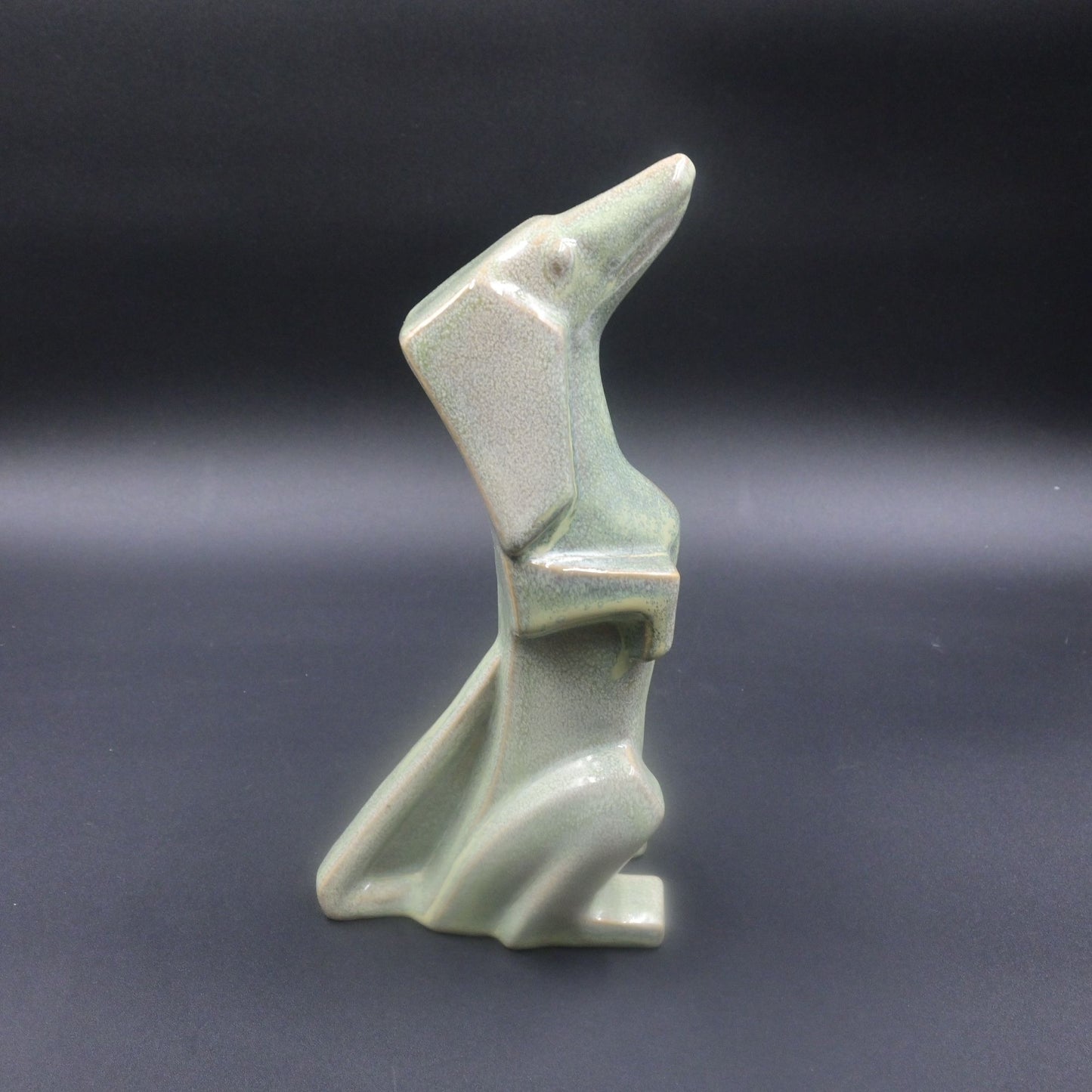 Castle Rock Pottery Magma Good Luck Dachshund Puppy Dog Ceramic Figure