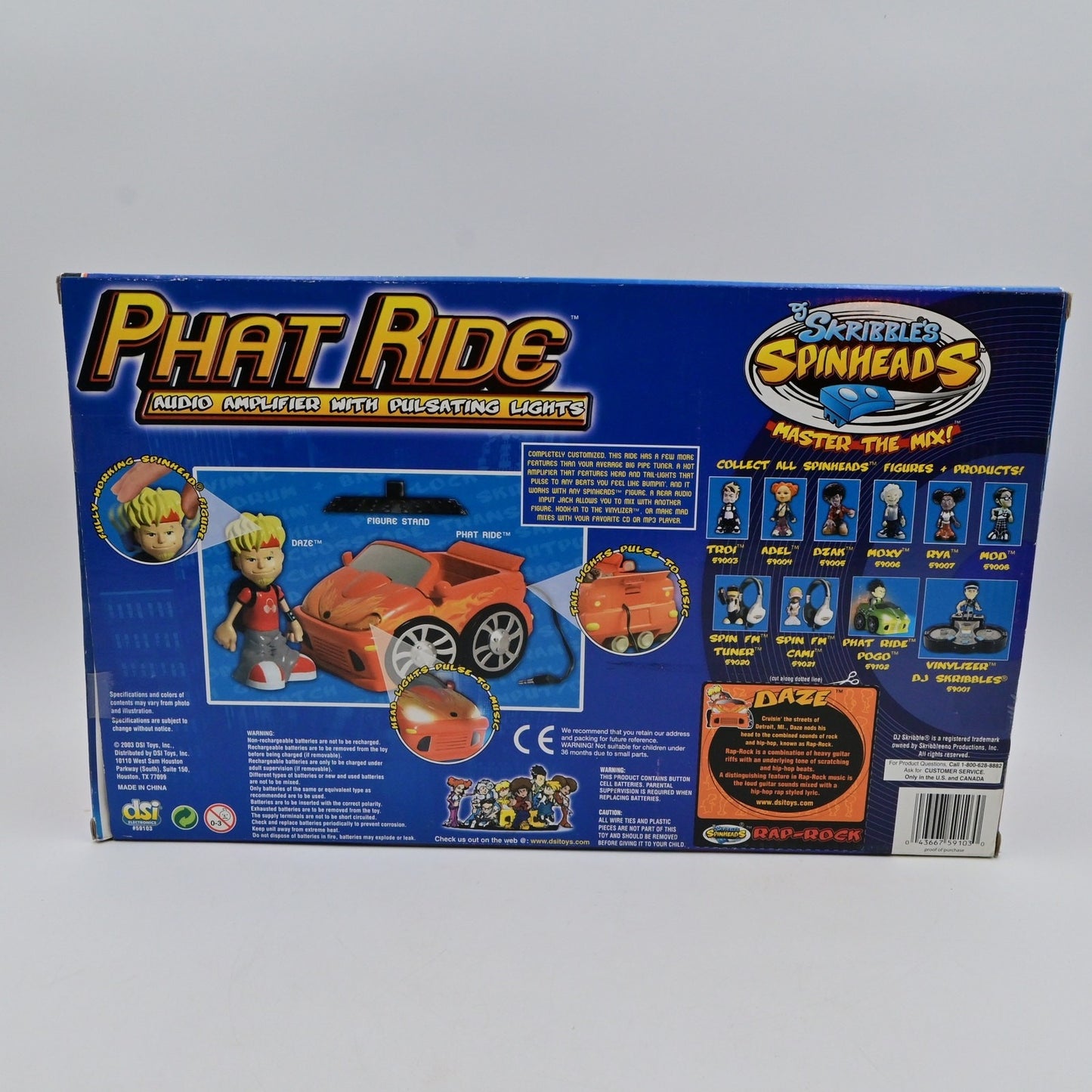 Vintage 2003 Phat Ride Dj Skribbles Spinheads Daze