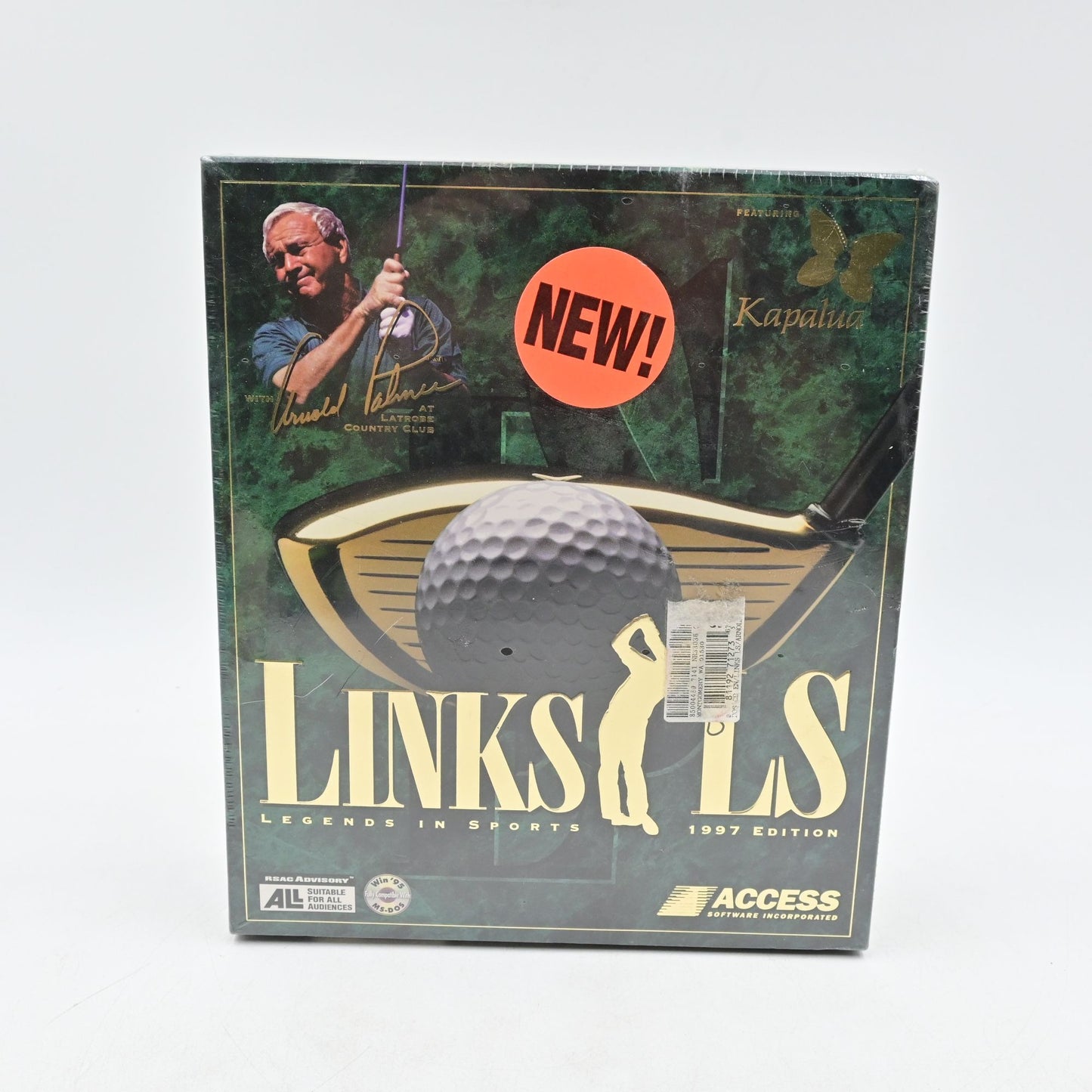Links LS Legends In Sport Arnold Palmer Big Box PC Video Game - Vintage 1997