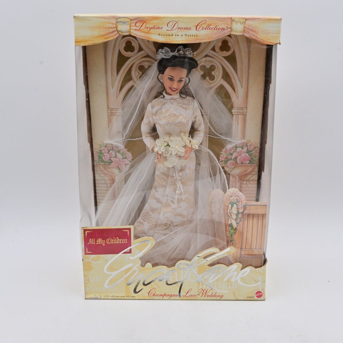 All My Children Erica Kane Champagne Lace Wedding Doll By Mattel