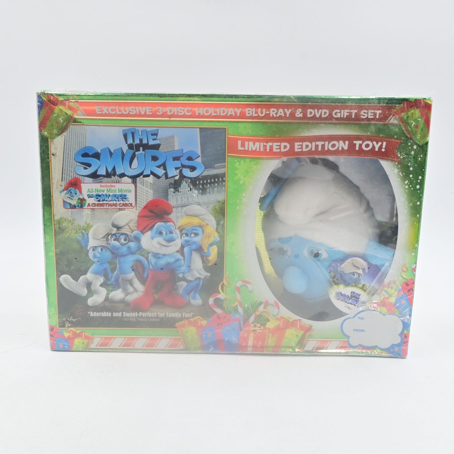 The Smurfs Exclusive Holiday Blu-Ray & DVD Set With Limited Edition Plush