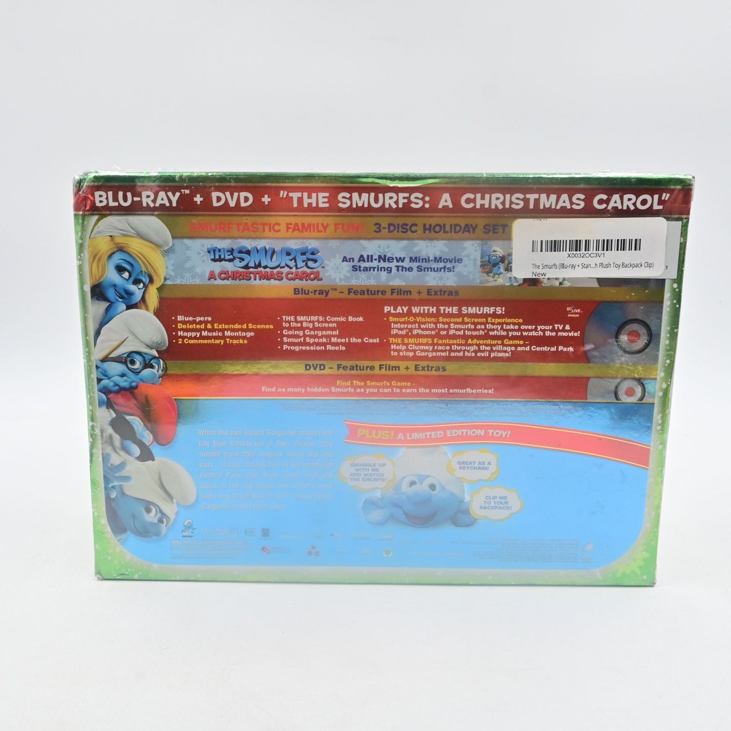 The Smurfs Exclusive Holiday Blu-Ray & DVD Set With Limited Edition Plush