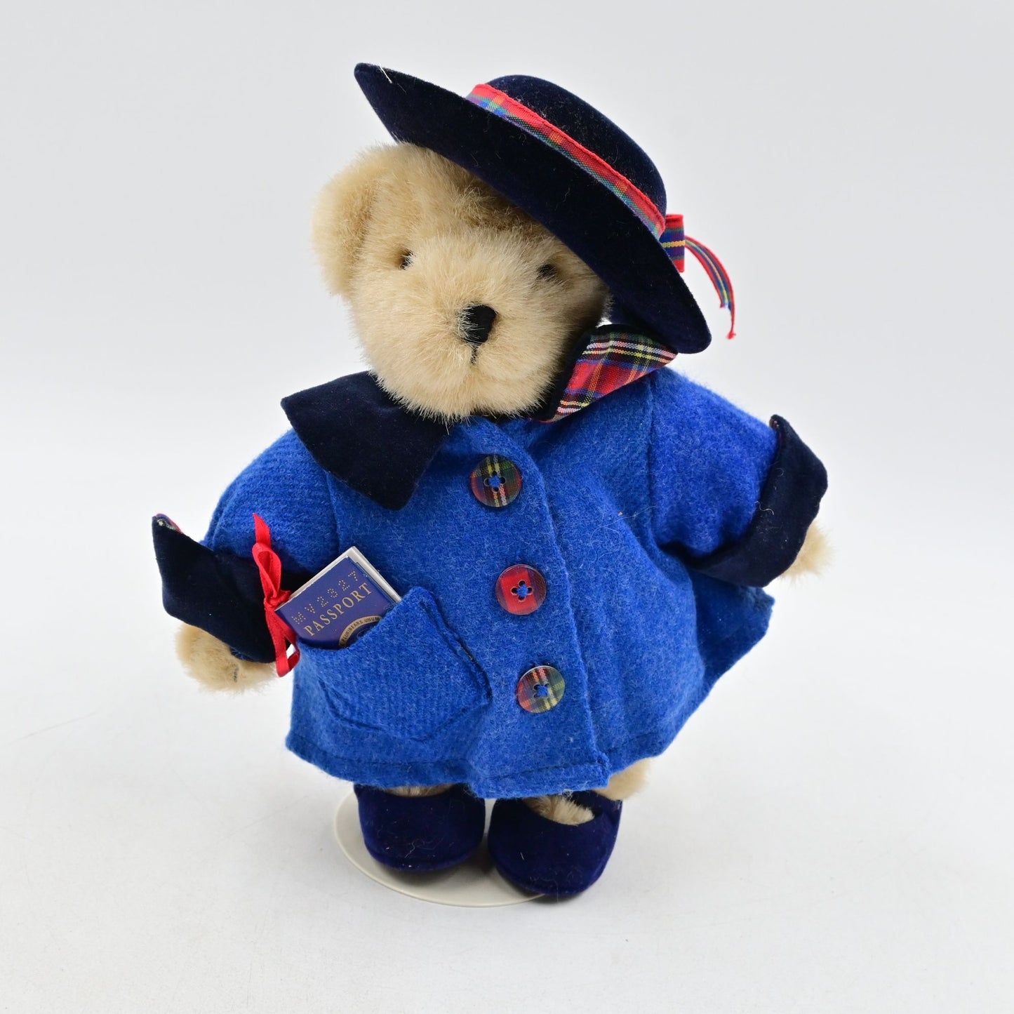 Muffy Vanderbear Grand Tour W/ Stand Vintage Stuffed Plush Bear