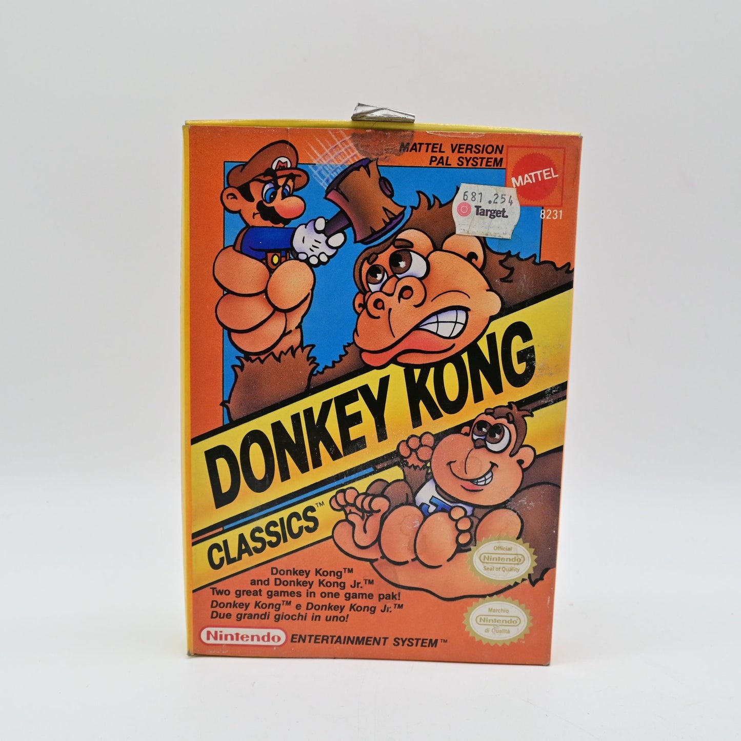 NES Donkey Kong Classics Video Game Cartridge CIB
