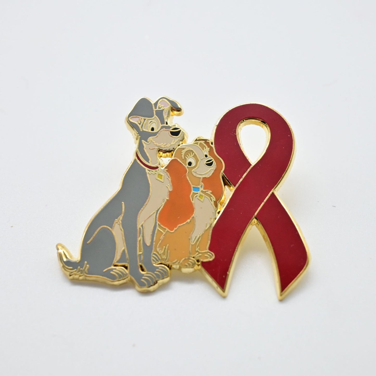 Disney Lady And The Tramp Red Ribbon Fantasy Pin
