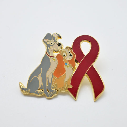 Disney Lady And The Tramp Red Ribbon Fantasy Pin