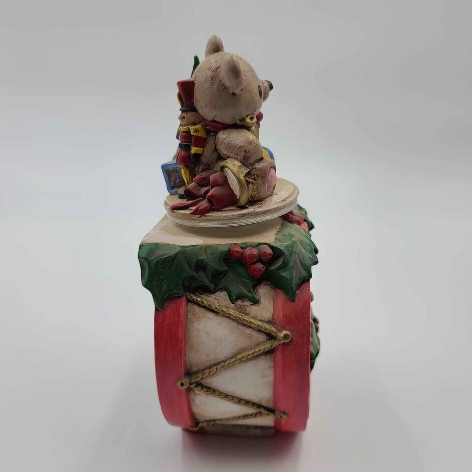 We Wish You A Merry Christmas Teddy Bear Music Box