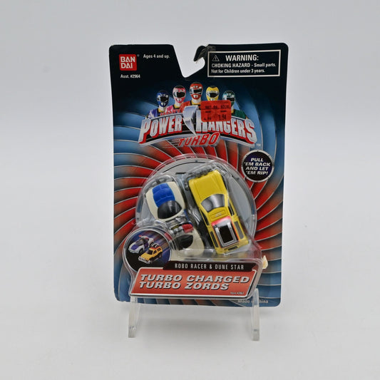 Vintage 1997 Power Rangers Turbo Charged Turbo Zords Robo Racer & Dune Star