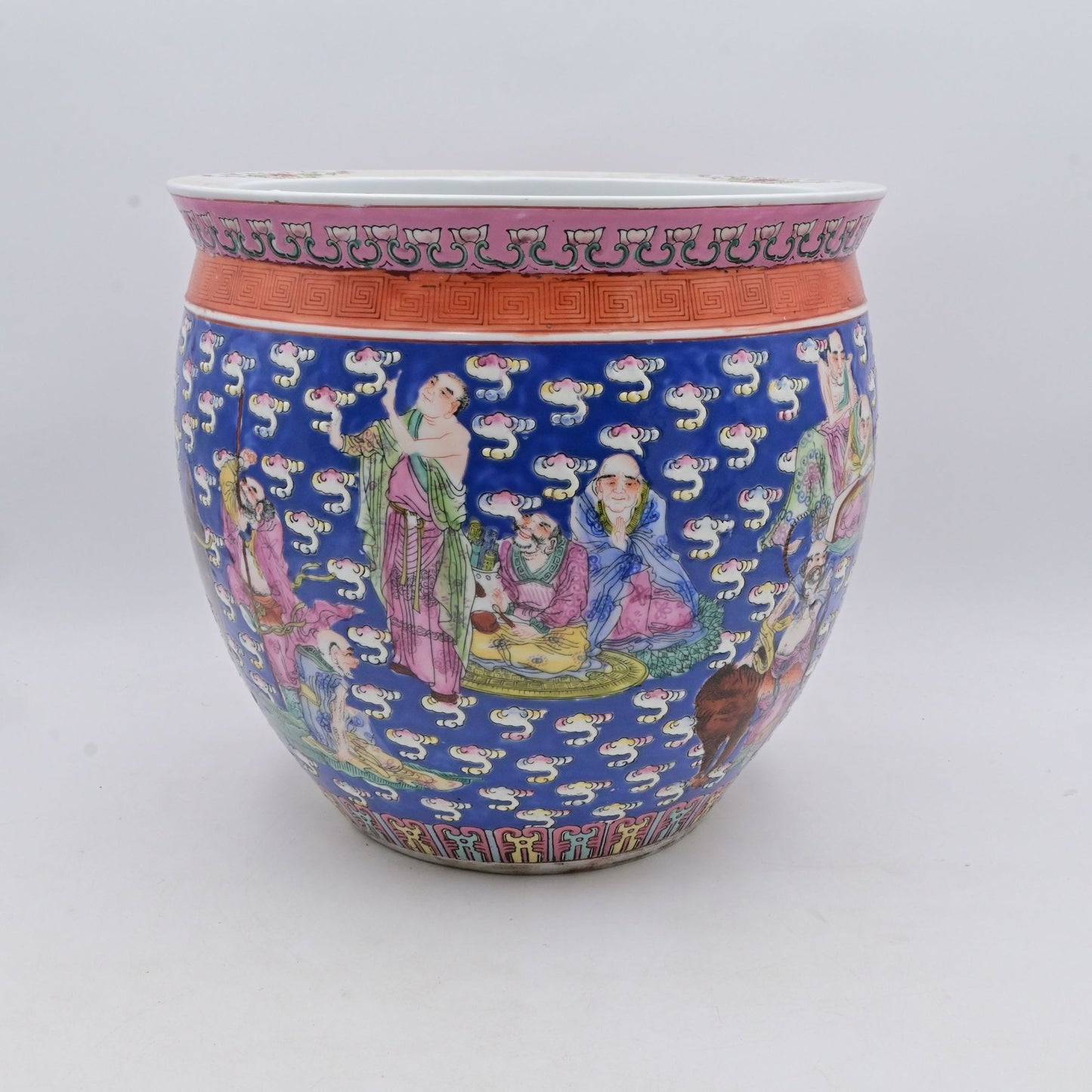 Antique Chinese Famille Rose Porcelain Koi / Fish Bowl / Planter