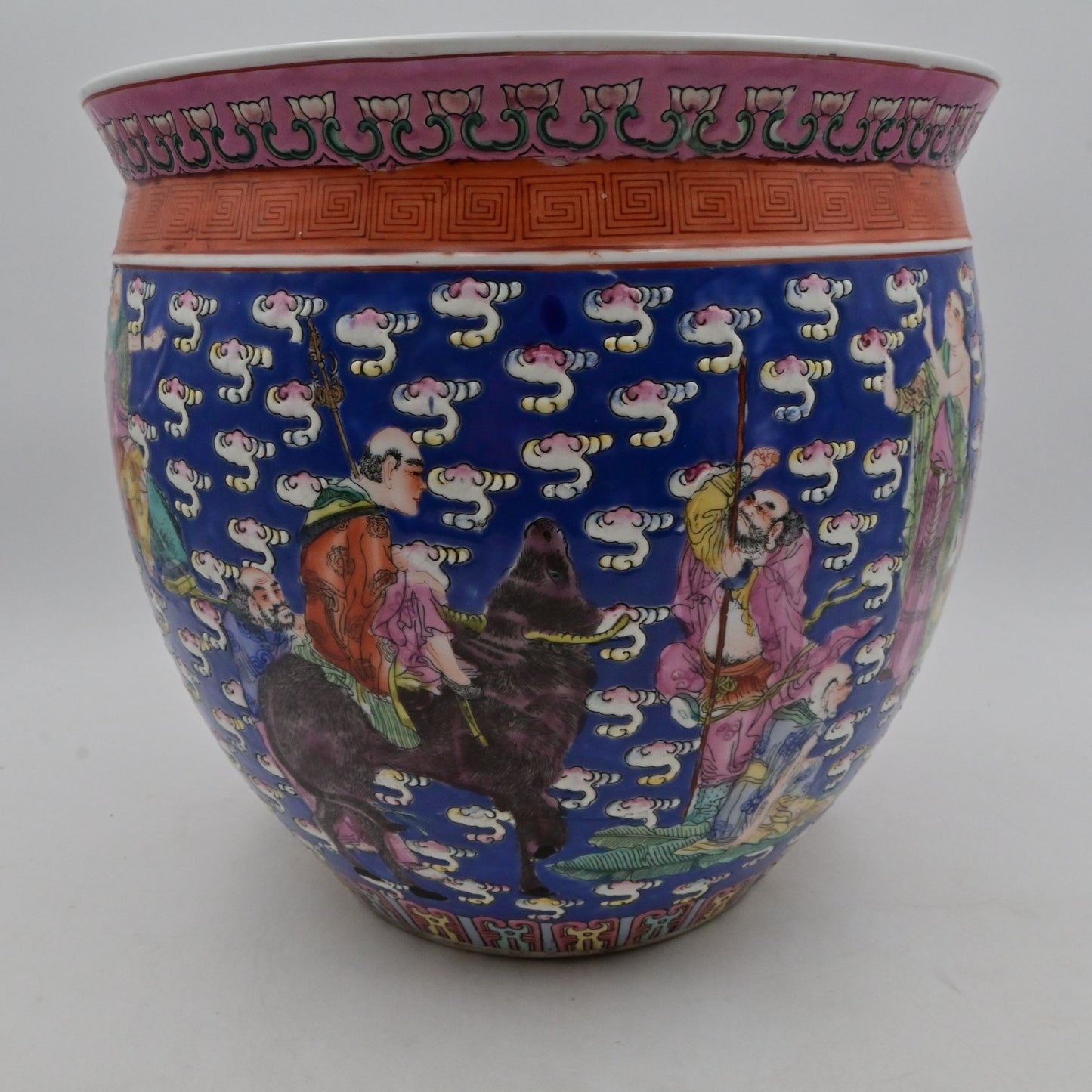 Antique Chinese Famille Rose Porcelain Koi / Fish Bowl / Planter
