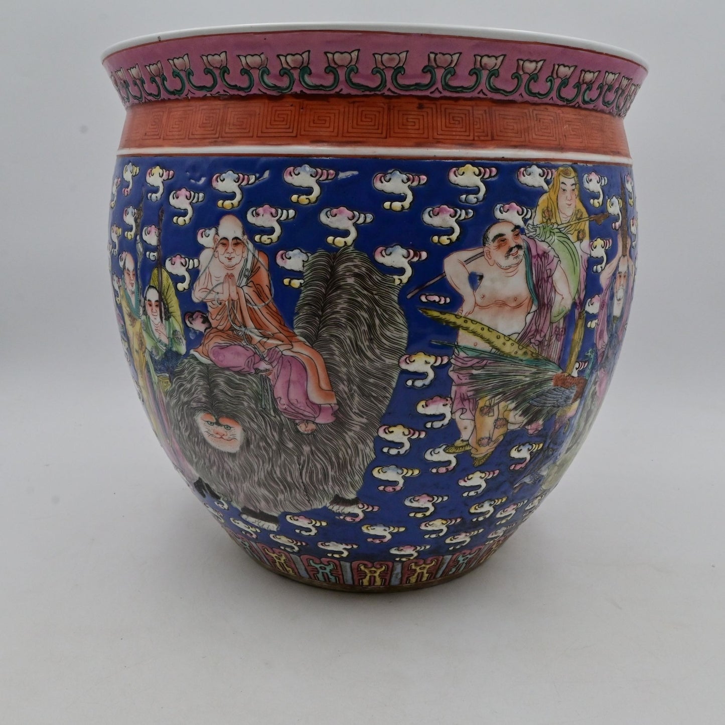 Antique Chinese Famille Rose Porcelain Koi / Fish Bowl / Planter