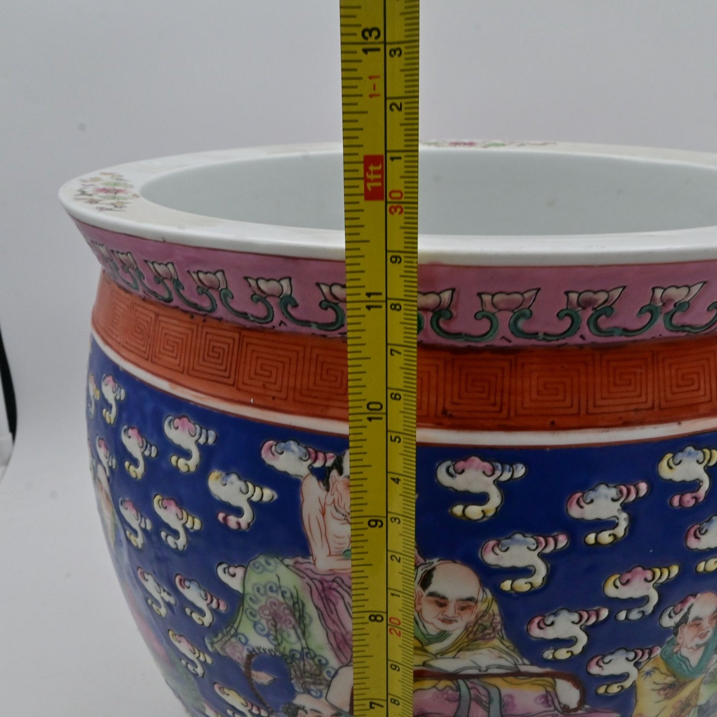 Antique Chinese Famille Rose Porcelain Koi / Fish Bowl / Planter