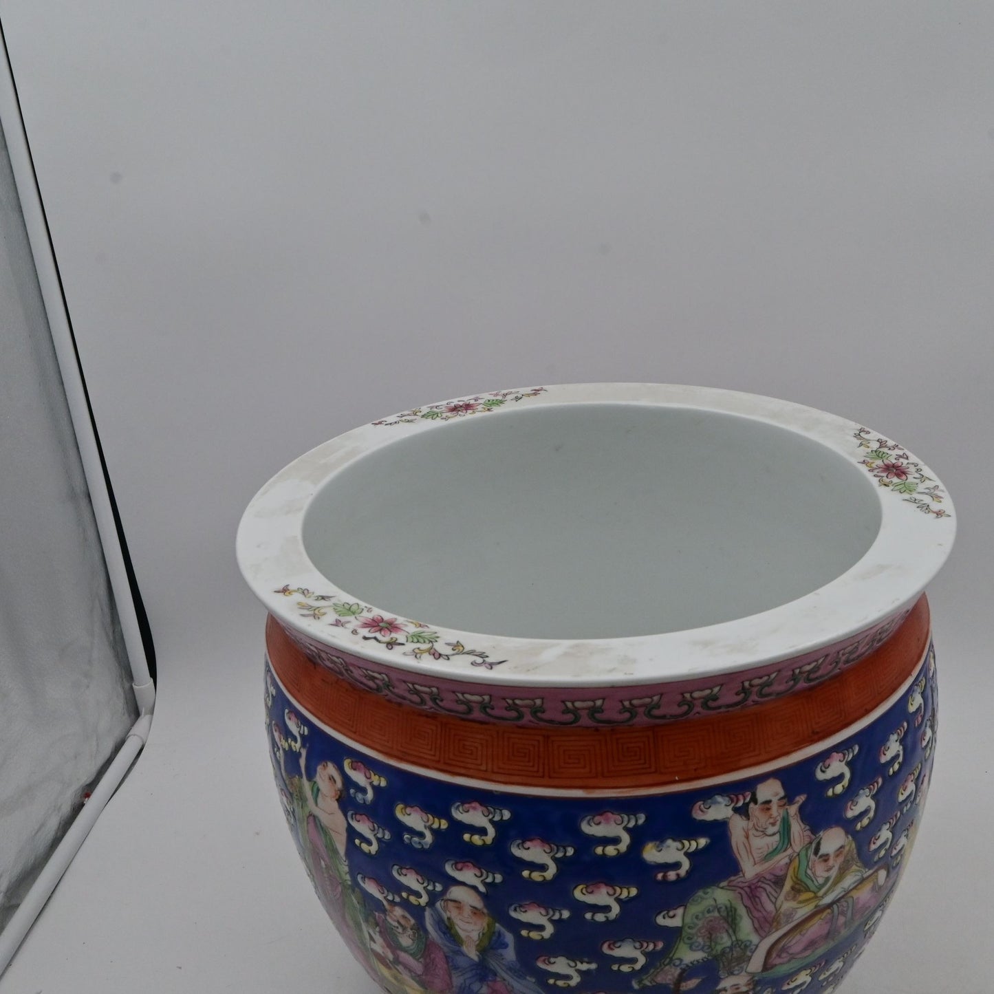 Antique Chinese Famille Rose Porcelain Koi / Fish Bowl / Planter