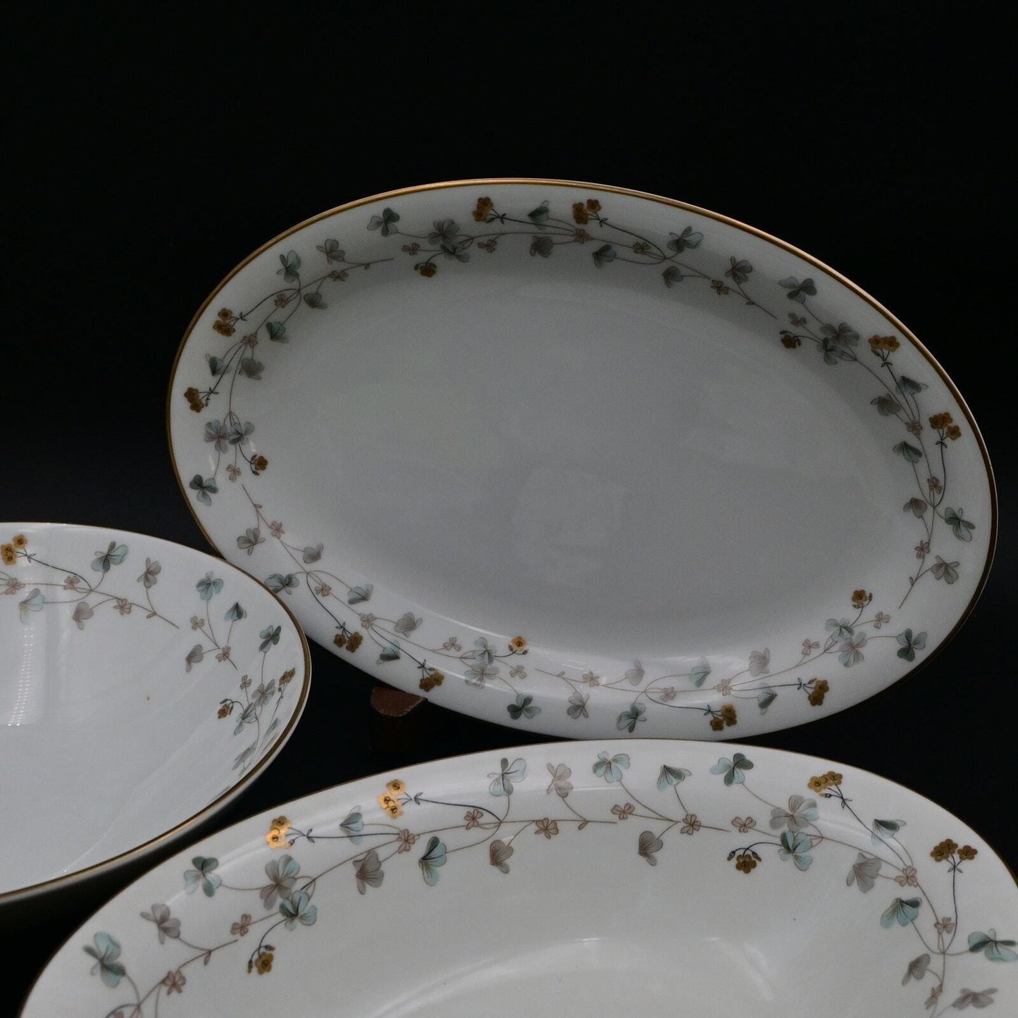 Noritake China Clovis Pattern #5855 Serving Platter / Bowl Bundle Of 3