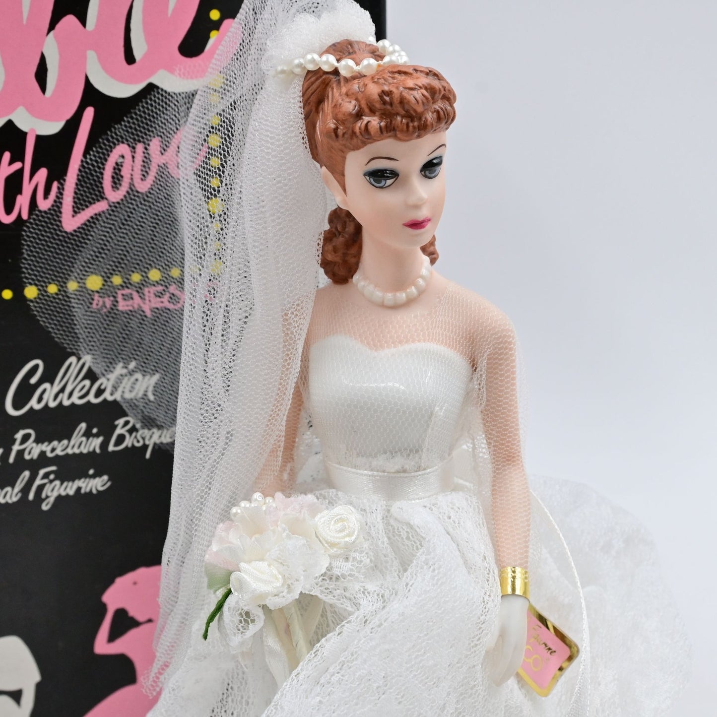 Enesco From Barbie With Love Wedding Day Musical Figurine Porcelain Doll