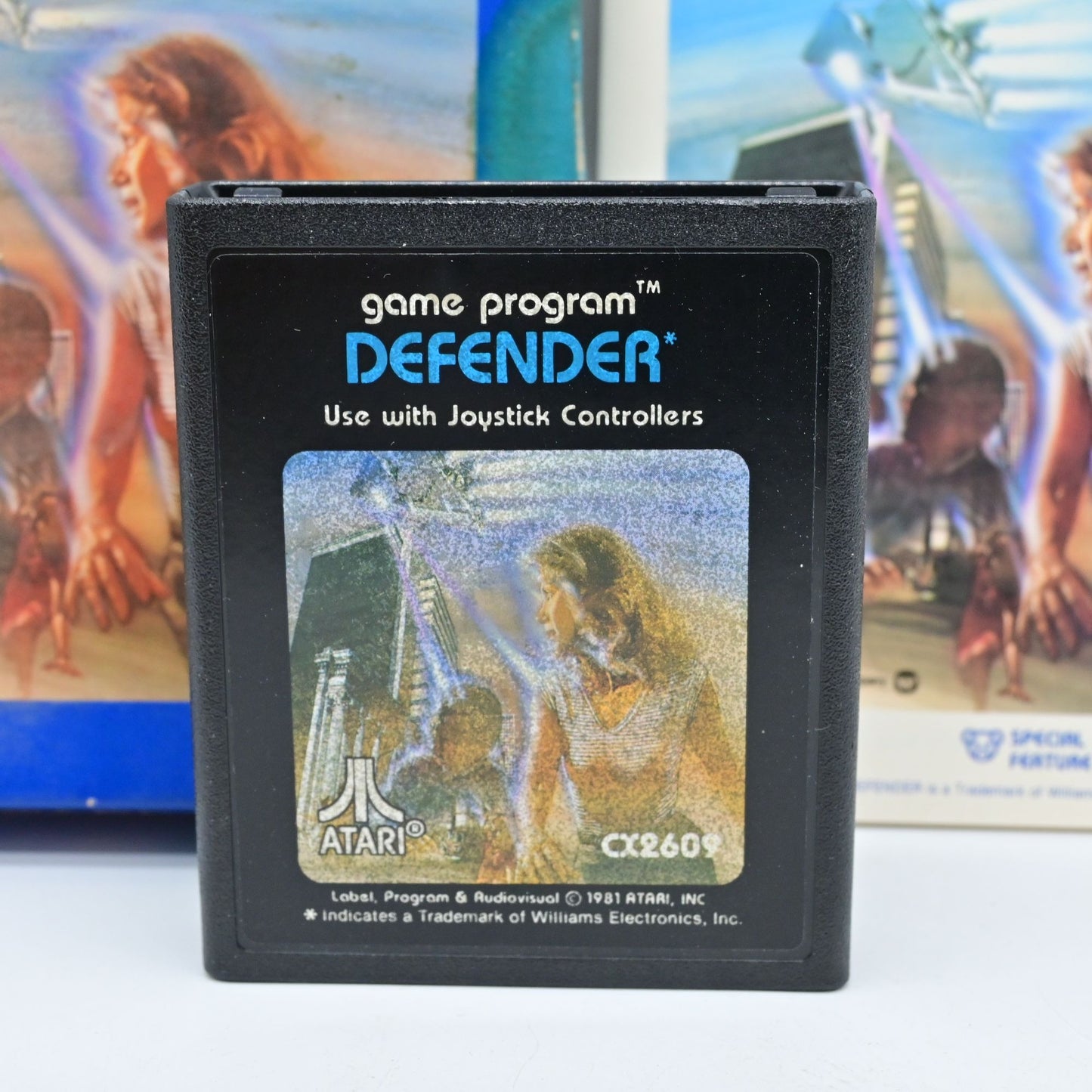 Atari Defender Game Cartridge With Box & Manual CX2609 For Atari 2600 Console