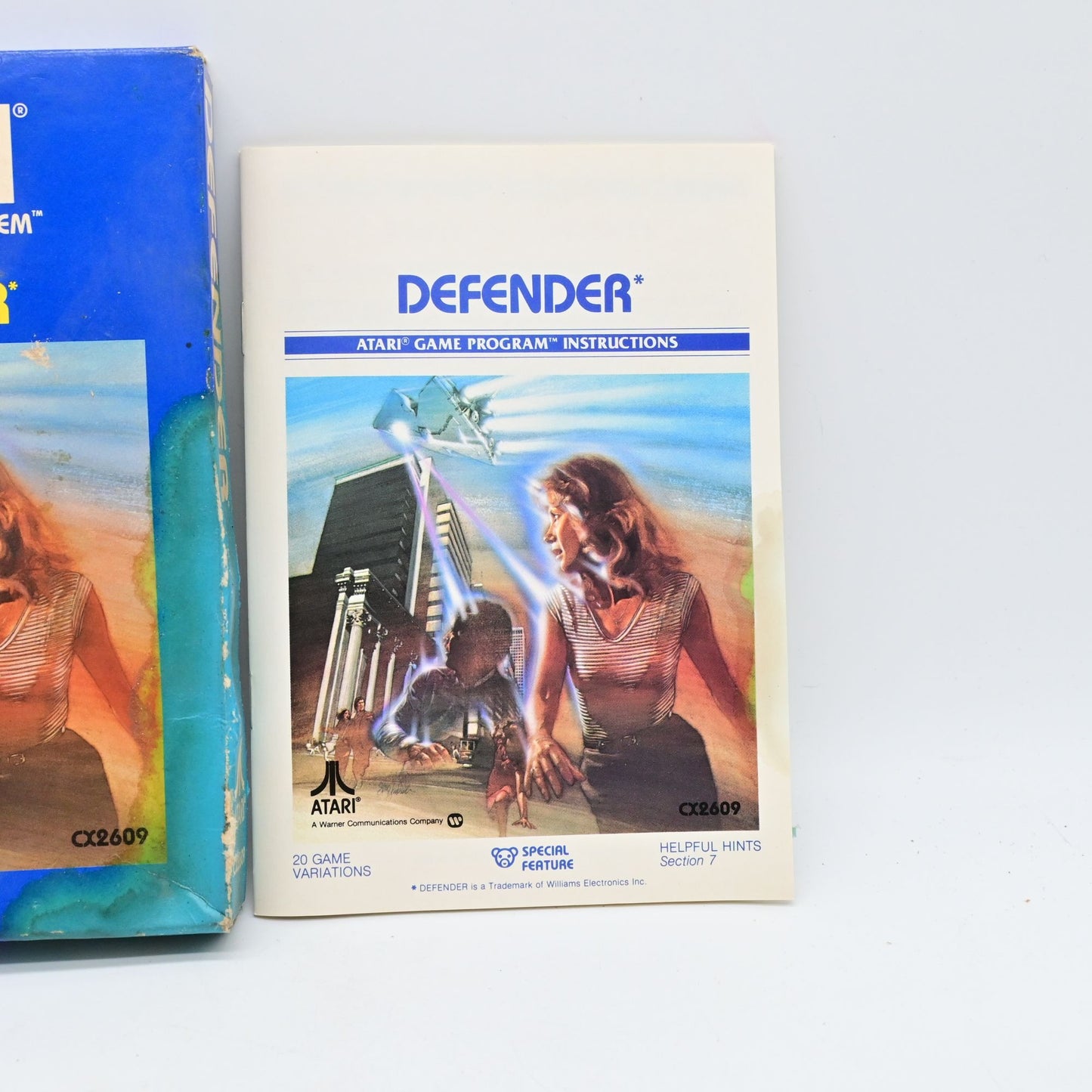 Atari Defender Game Cartridge With Box & Manual CX2609 For Atari 2600 Console
