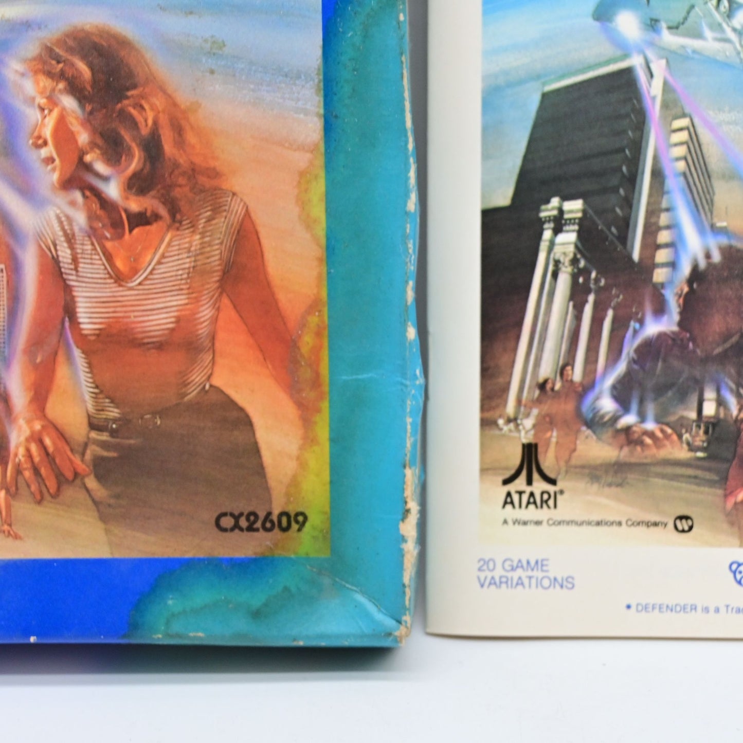 Atari Defender Game Cartridge With Box & Manual CX2609 For Atari 2600 Console