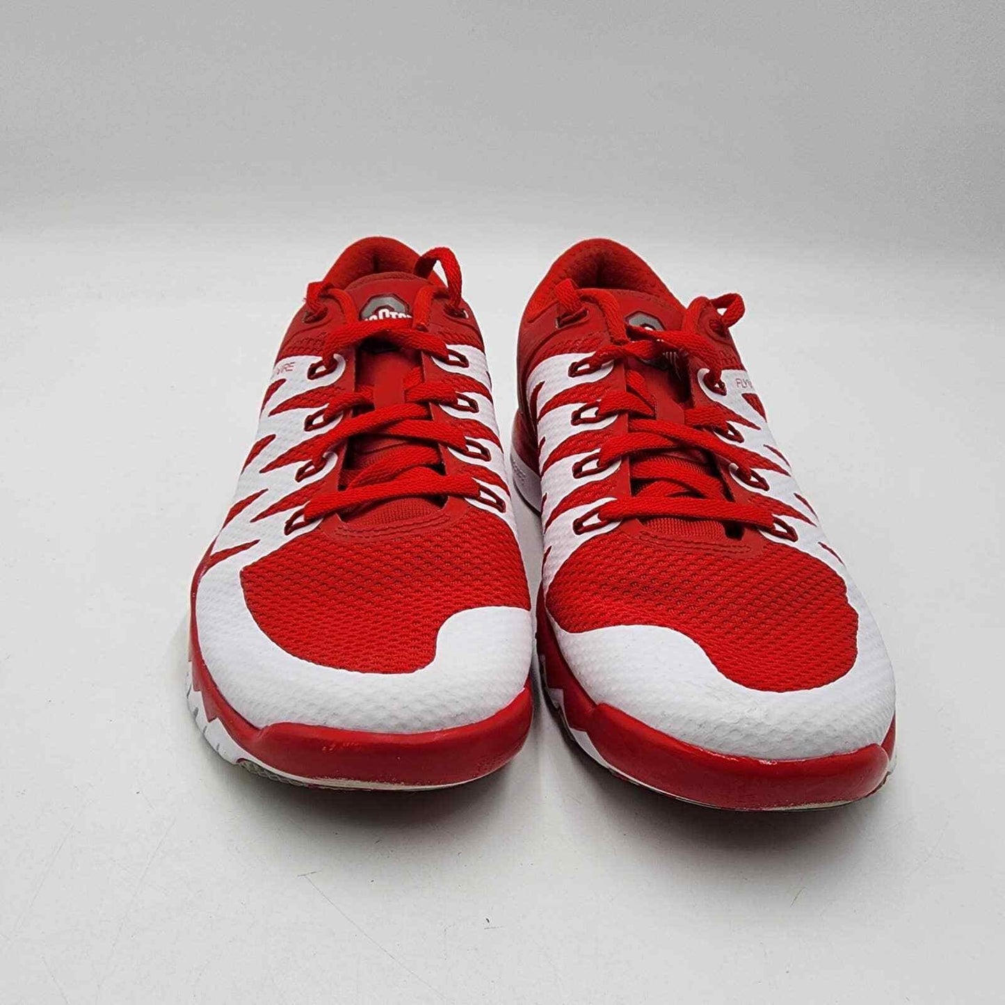 Nike Free Trainer Ohio State Flywire Running Shoe Red White Mens Size 7.5